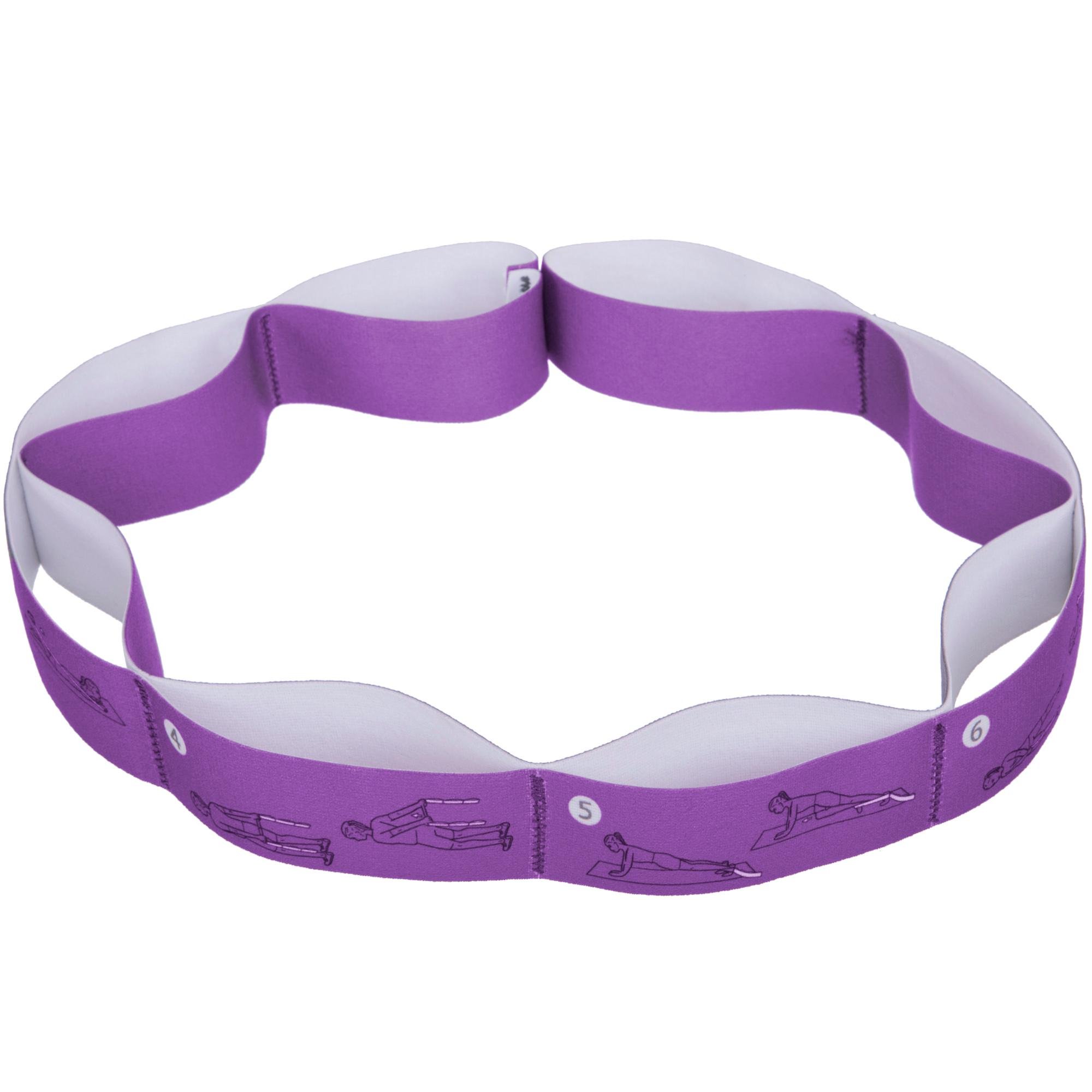 Лента эластичная с петлями для растяжки Elastiband Record FI-1722 90х4 см Фиолетовый (FI-1722_Фиолетовый)