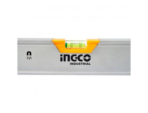 Рівень Ingco Industrial з магнітами 3 капсули алюмінієва рамка 1,5 мм 120 см (12059441) - фото 3