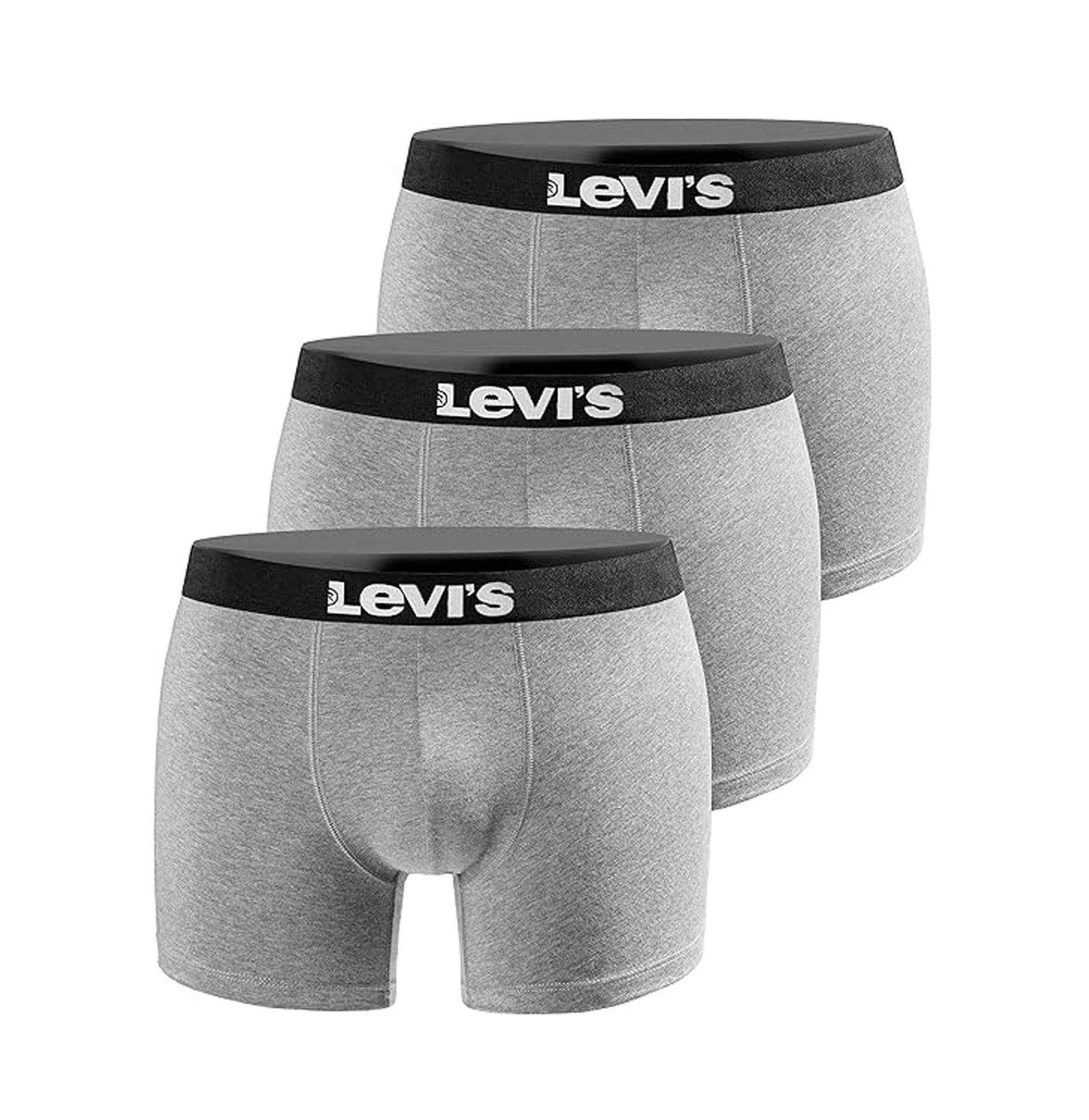 Труси-боксери чоловічі LEVIS Boxers 3 шт. S Grey Melange (701225389-003-040-S) Труси-боксери чоловічі LEVIS Boxers 3 шт. S Grey Melange (701225389-003-040-S)
