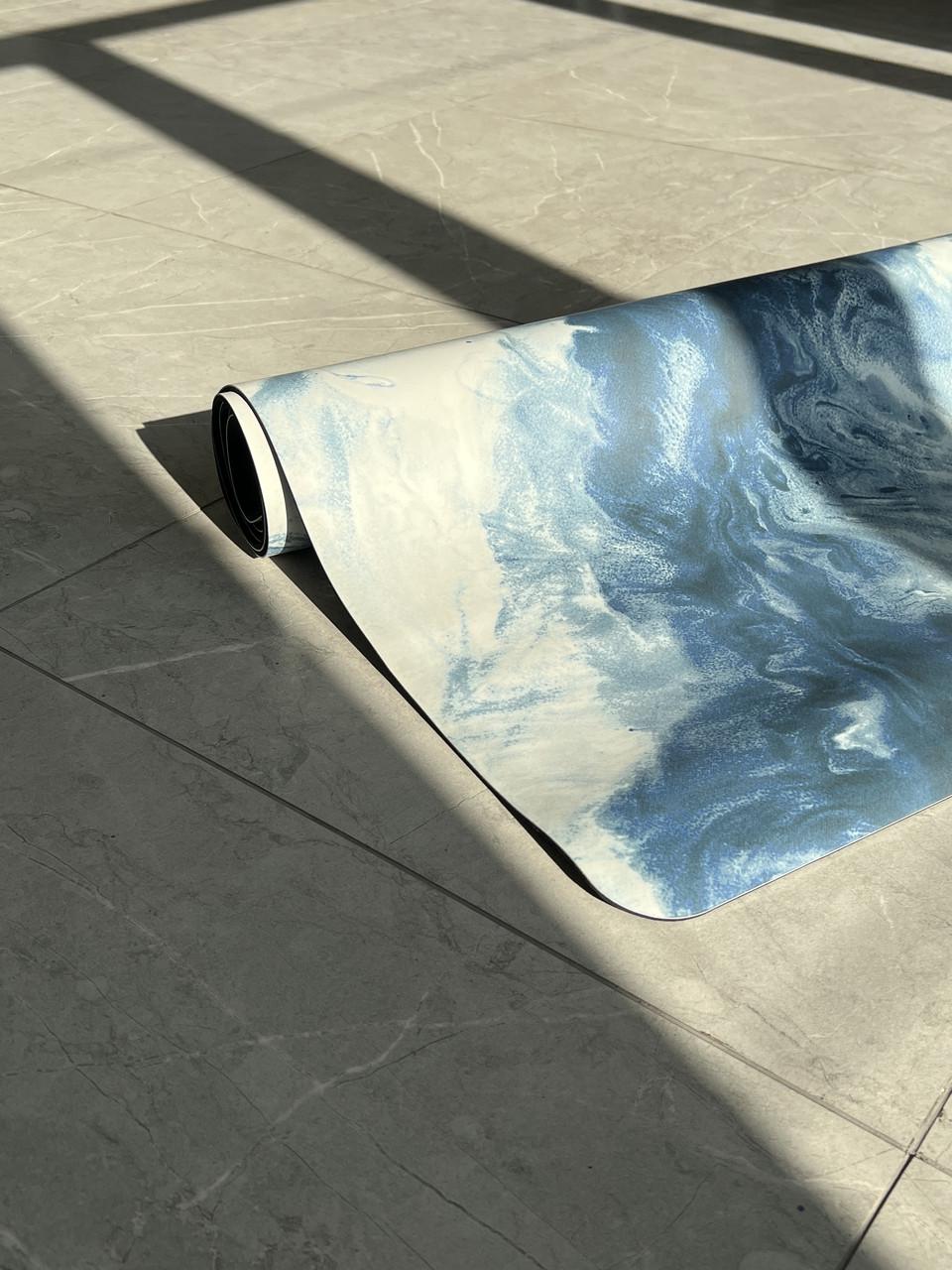 Коврик для йоги Lita Marble PU премиальный каучуковый 183х68х0,5 см Синий (13510859) - фото 4 Коврик для йоги Lita Marble PU премиальный каучуковый 183х68х0,5 см Синий (13510859) - фото 4