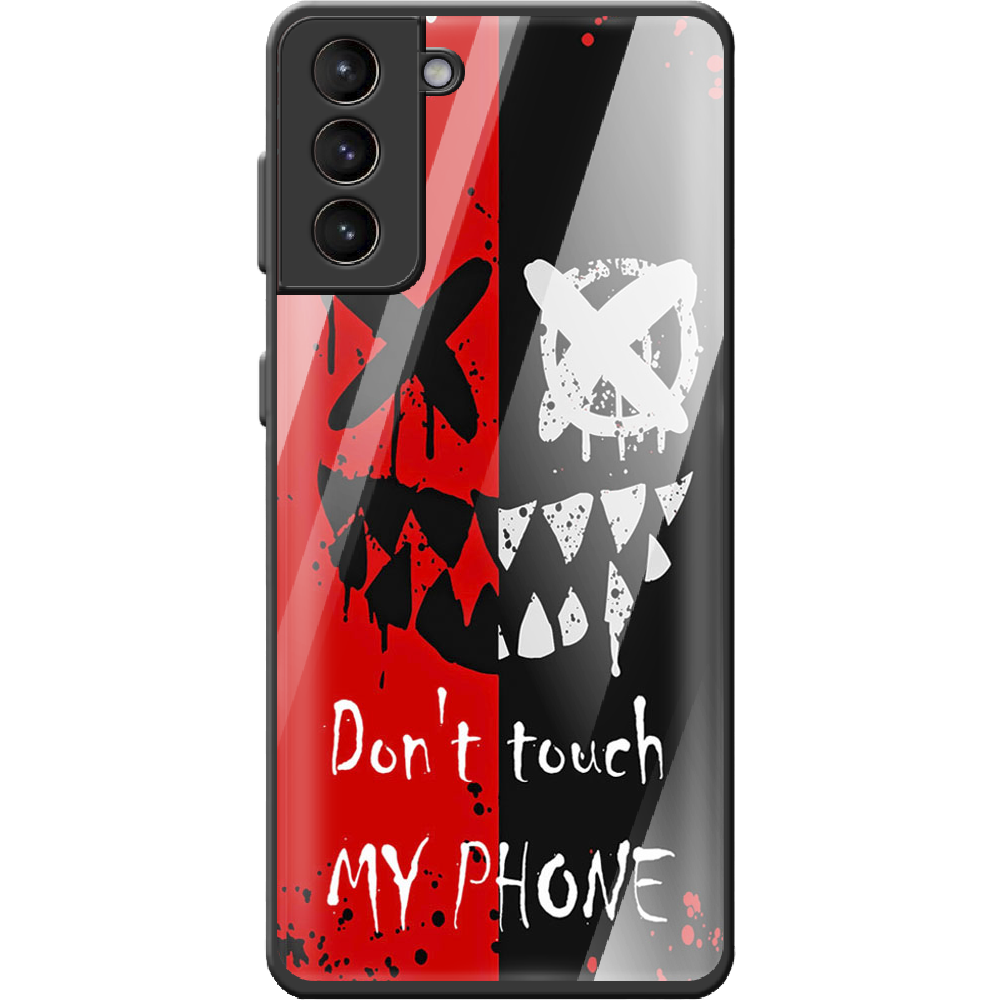 Чохол BoxFace Samsung G991 Galaxy S21 Bad Smile Чорний силікон зі склом (41709-up2468-42229)