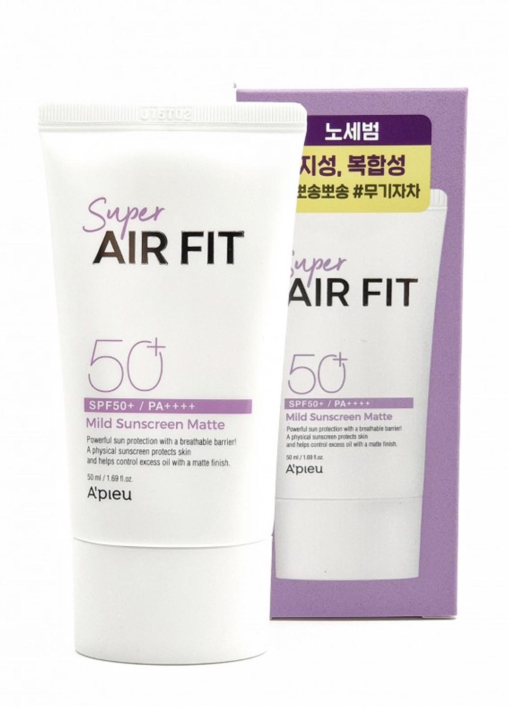 Крем солнцезащитный A'PIEU Super Air Fit Mild Sunscreen Matte SPF50+ PA++++ матовый 50 мл (528264)