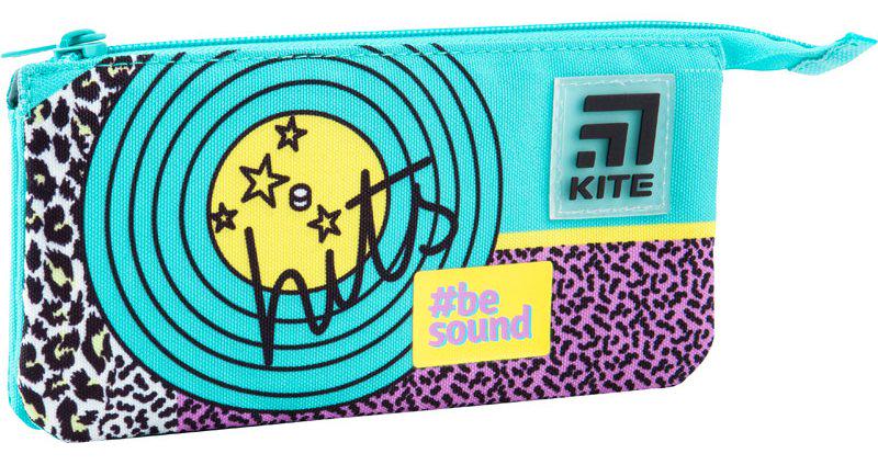 Пенал шкільний KITE K21-665-2 Be Sound Бірюзовий