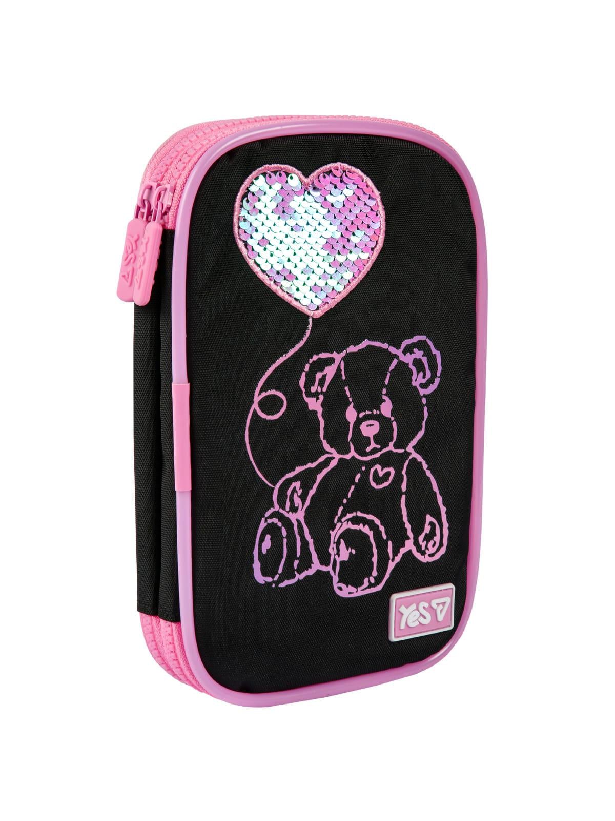 Пенал школьный мягкий YES PH-35 Pink Bear из LED (533777) Пенал школьный мягкий YES PH-35 Pink Bear из LED (533777)