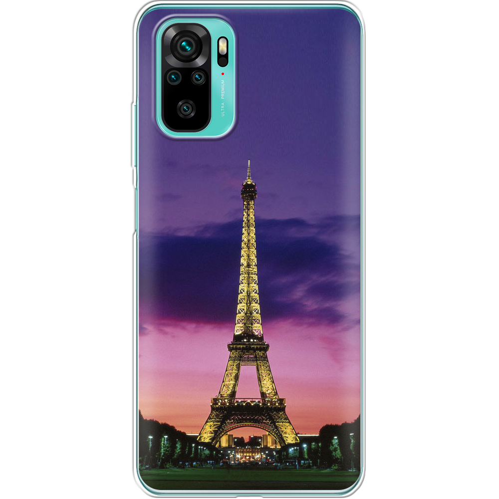 Чехол BoxFace Xiaomi Redmi Note 10 Полночь в Париже Прозрачный силикон (42029-up964-42029)