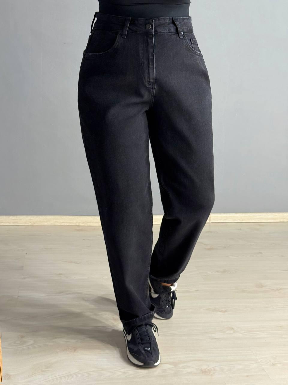 Джинси жіночі Mikaletta 13129 МОМ банани батал великі розміри р. 34 Чорний (5202) - фото 6 Джинси жіночі Mikaletta 13129 МОМ банани батал великі розміри р. 34 Чорний (5202) - фото 6