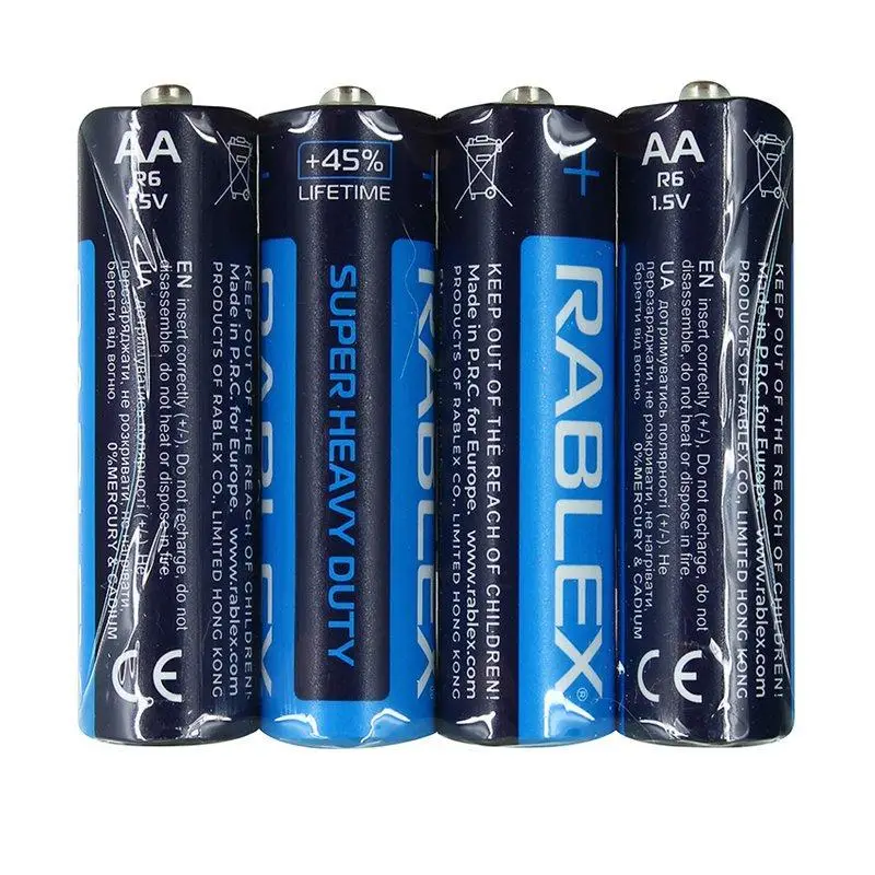 Батарейки Rablex R6/AA Super Heavy Duty 1,5V 4 шт. (4819840000493)