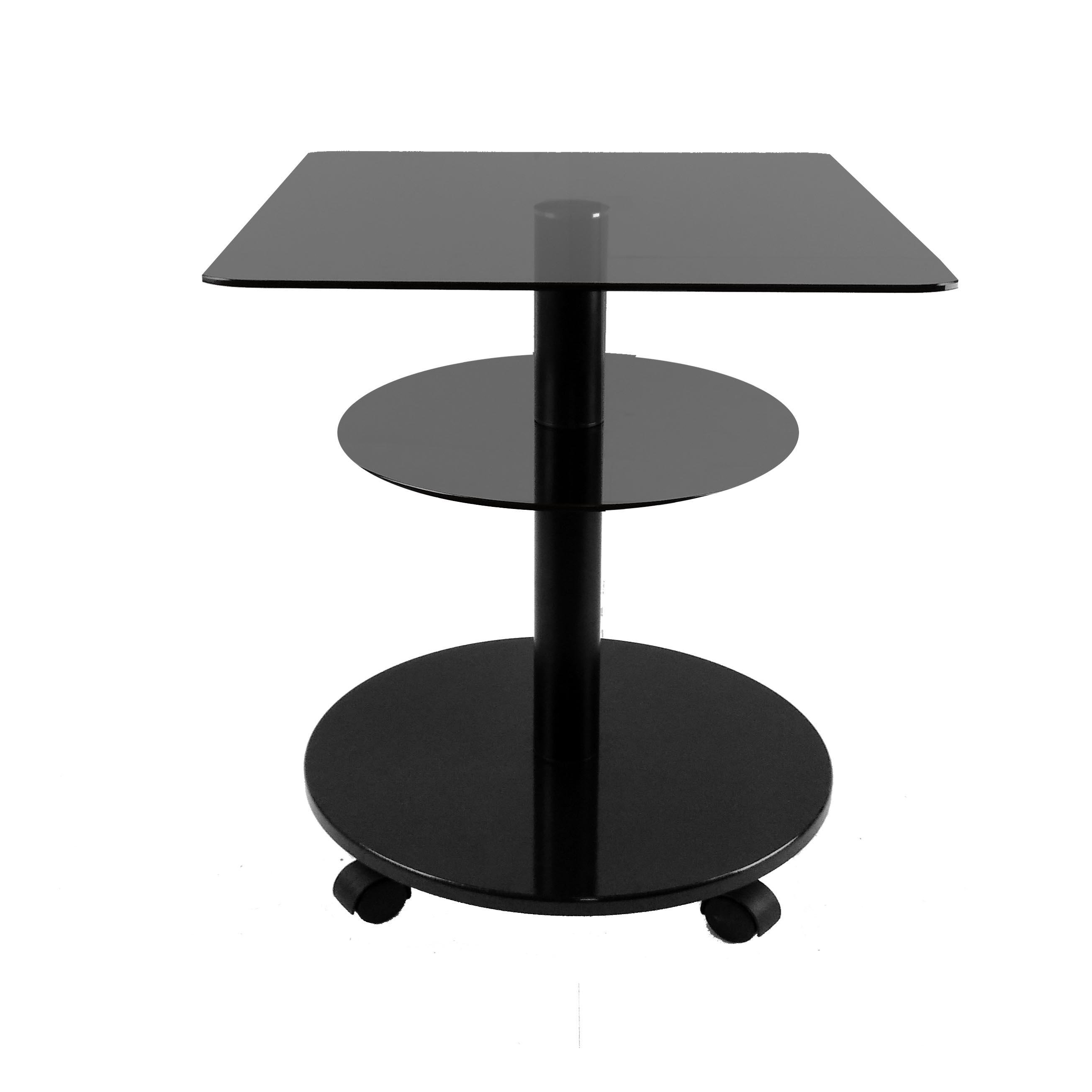 Стол журнальный стеклянный Commus Bravo Light Kv6 gray-black-blm60 Черный (411830256) Стол журнальный стеклянный Commus Bravo Light Kv6 gray-black-blm60 Черный (411830256)