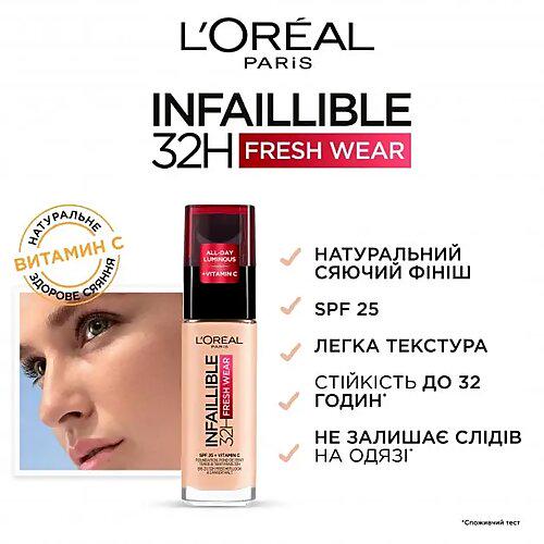 Тональний крем L'Oréal Paris Infaillible 32h Fresh Wear Стійкий - фото 2