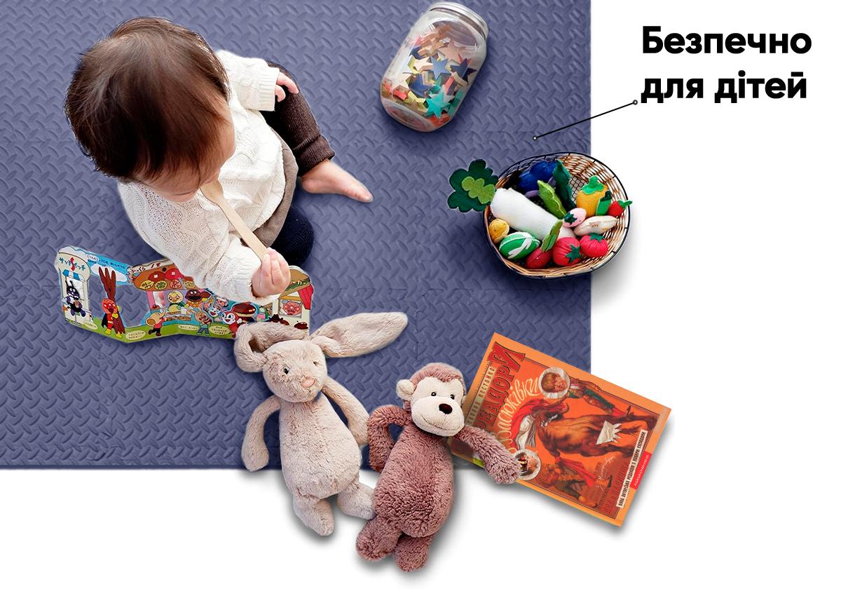 Татами мат-пазл EasyFit SwallowTail Хвост ласточки 4 шт./60х60х1 см Синий (EF-1950-BE) - фото 5 Татами мат-пазл EasyFit SwallowTail Хвост ласточки 4 шт./60х60х1 см Синий (EF-1950-BE) - фото 5