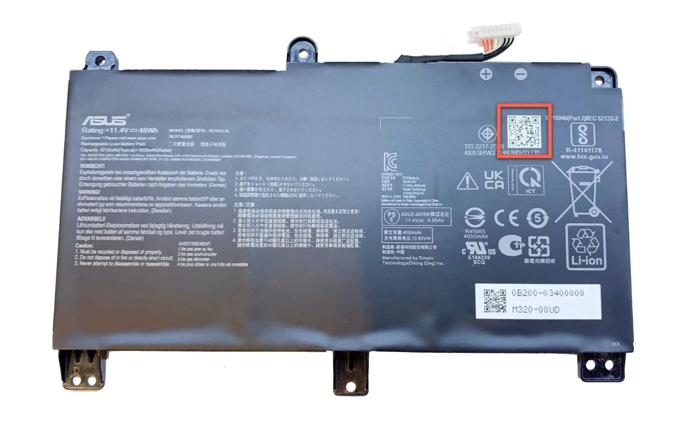 Аккумуляторная батарея B31N1726 для ноутбуков ASUS ROG Strix G512LI/G531GT/G731GT (06016)