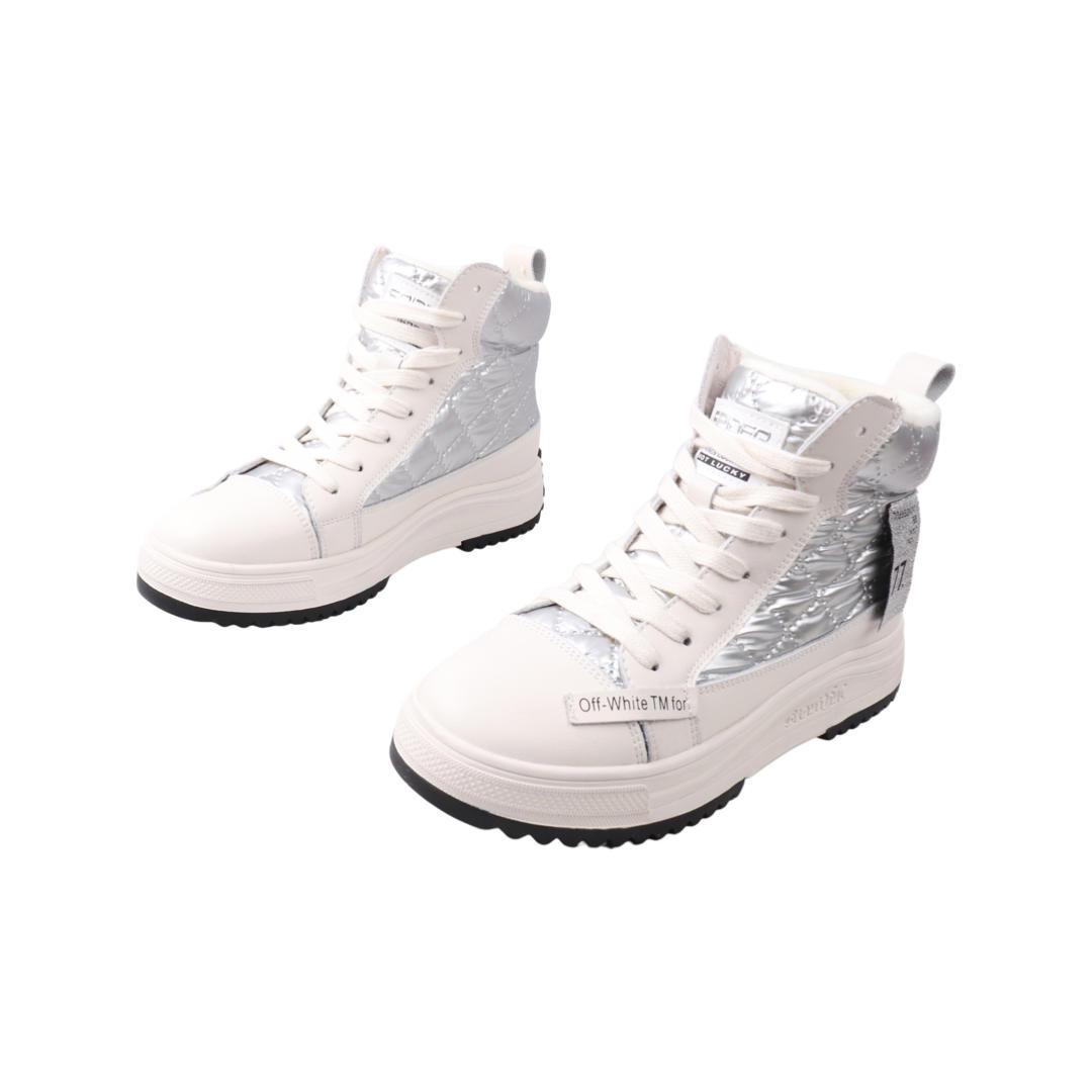 Ботинки женские Li Fexpert из кожи р. 36 Серебряный (822-21DHS)