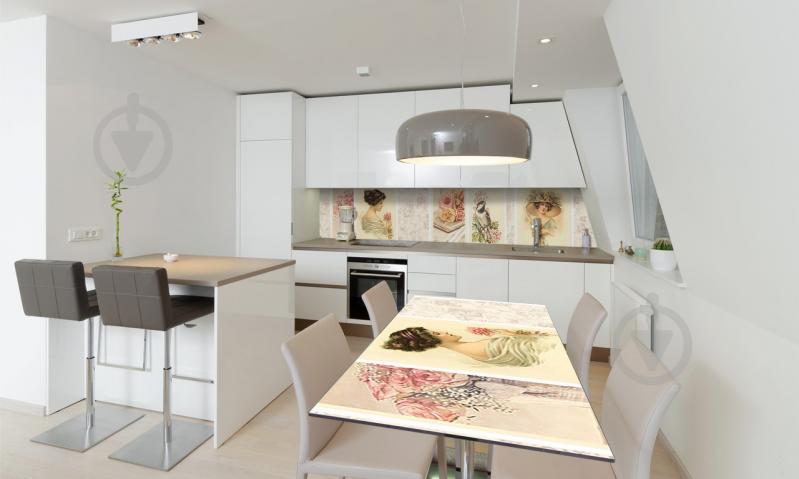 Наклейка виниловая на стол Zatarga «Винтажные Картины» 600х1200 мм Z180408st