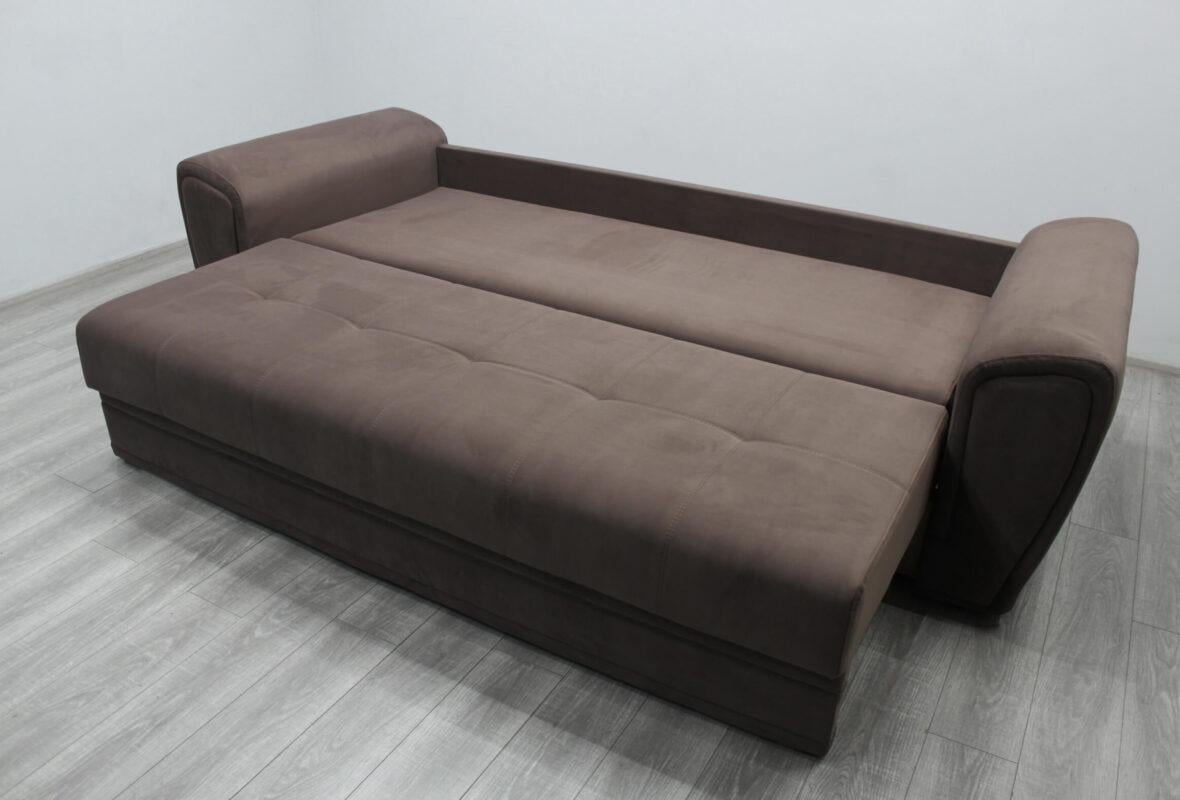 Диван раскладной ортопедический Шик Галичина Стэнли 800x950x2050 мм Коричневый (44474) - фото 2 Диван раскладной ортопедический Шик Галичина Стэнли 800x950x2050 мм Коричневый (44474) - фото 2