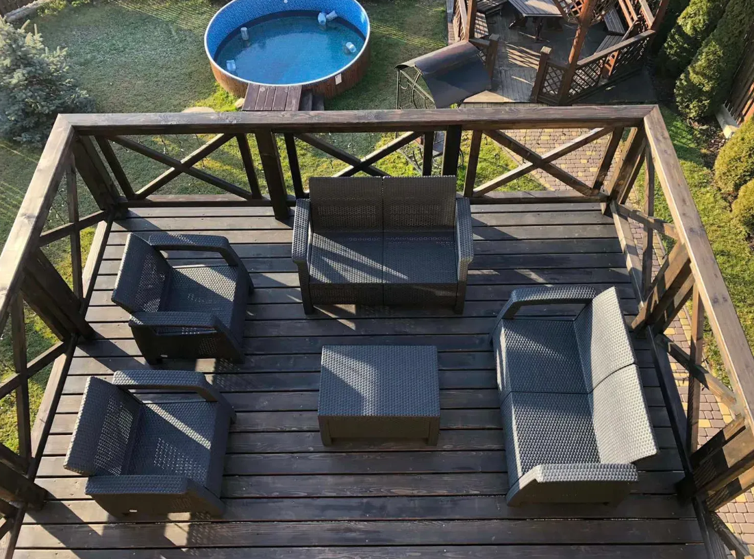 Столик садовый Keter Corfu Table Графит (241945) - фото 5 Столик садовый Keter Corfu Table Графит (241945) - фото 5