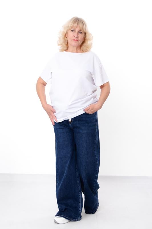 Джинси жіночі батал демісезон Носи Своє р. 38 Синій (16521)