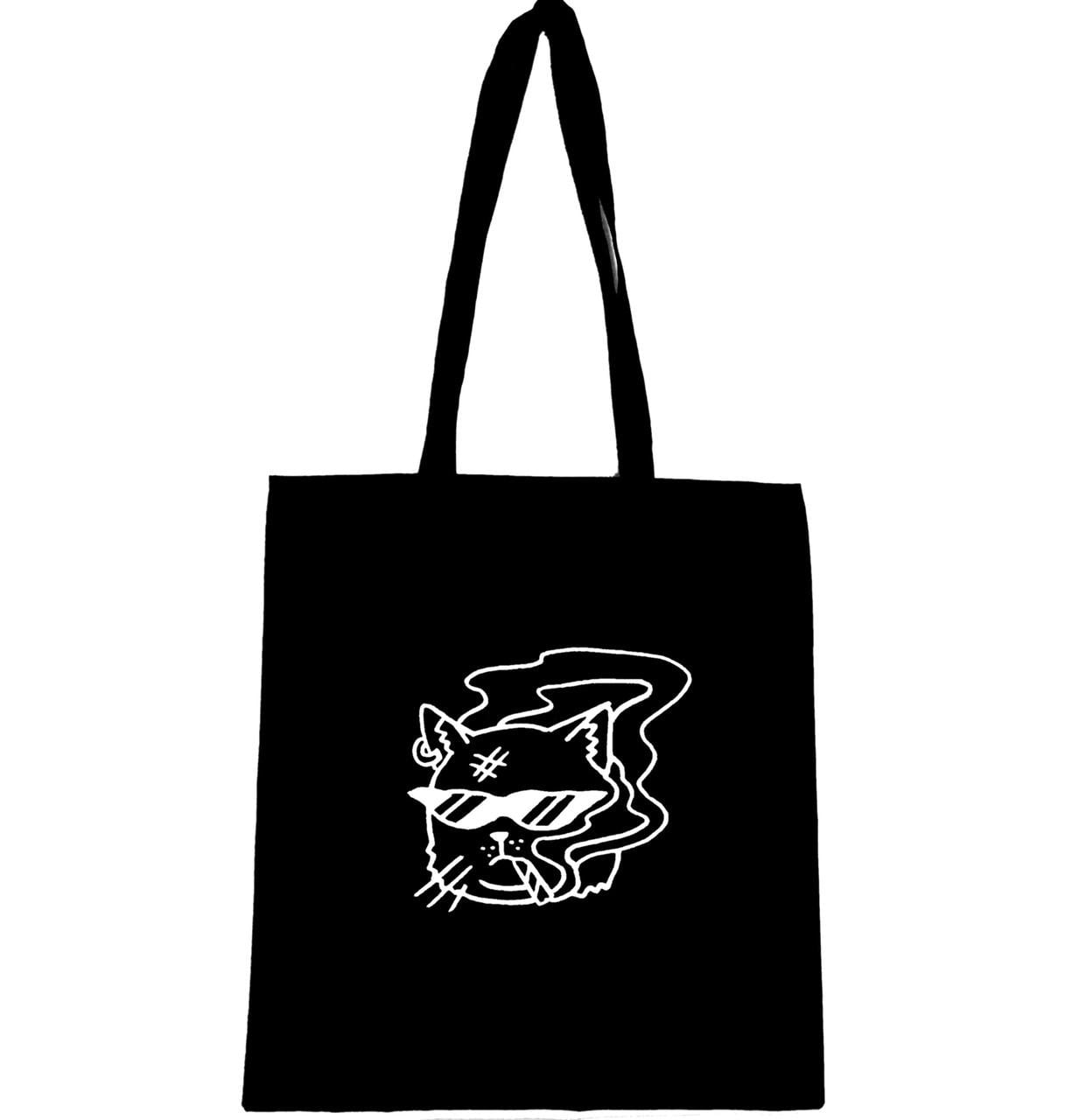 Эко-сумка с принтом Кот в очках (1590) Эко-сумка с принтом Кот в очках (1590)