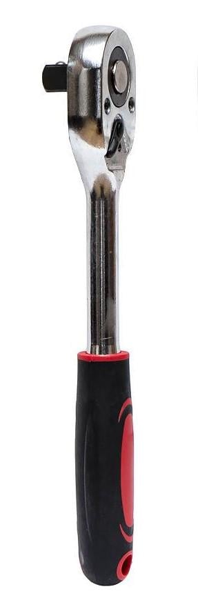 Ключ-трещотка реверсивный с резиновой ручкой 1/2" 25,5 см Ключ-трещотка реверсивный с резиновой ручкой 1/2" 25,5 см