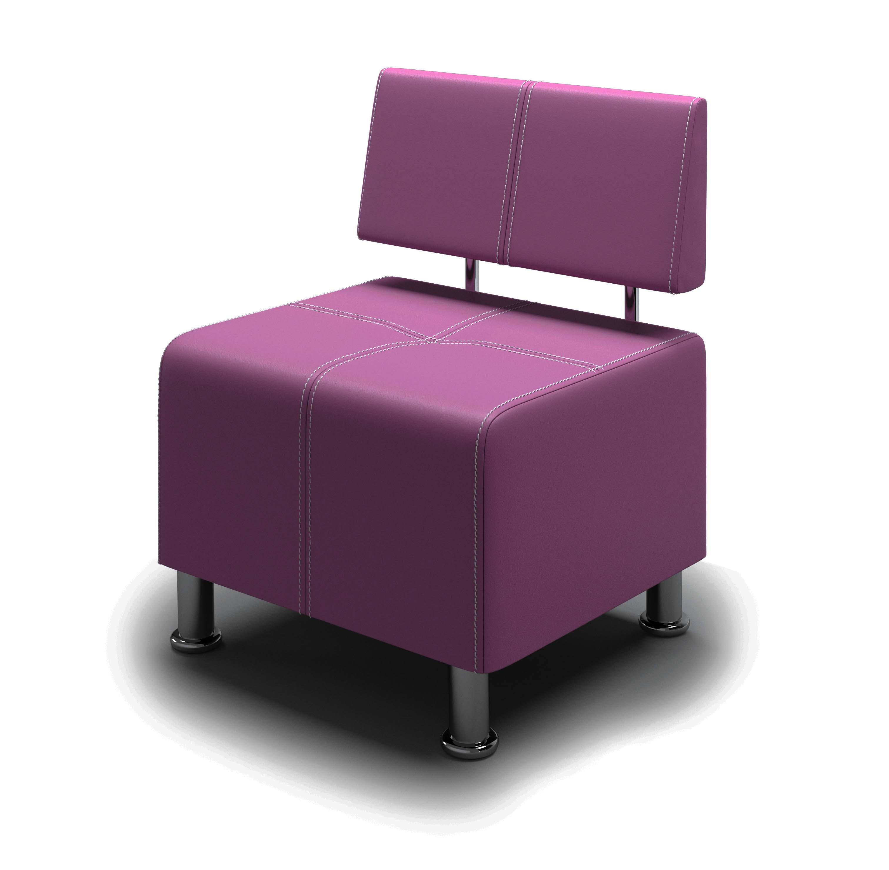 Диван-крісло офісний BNB Joker 60 см Фіолетовий