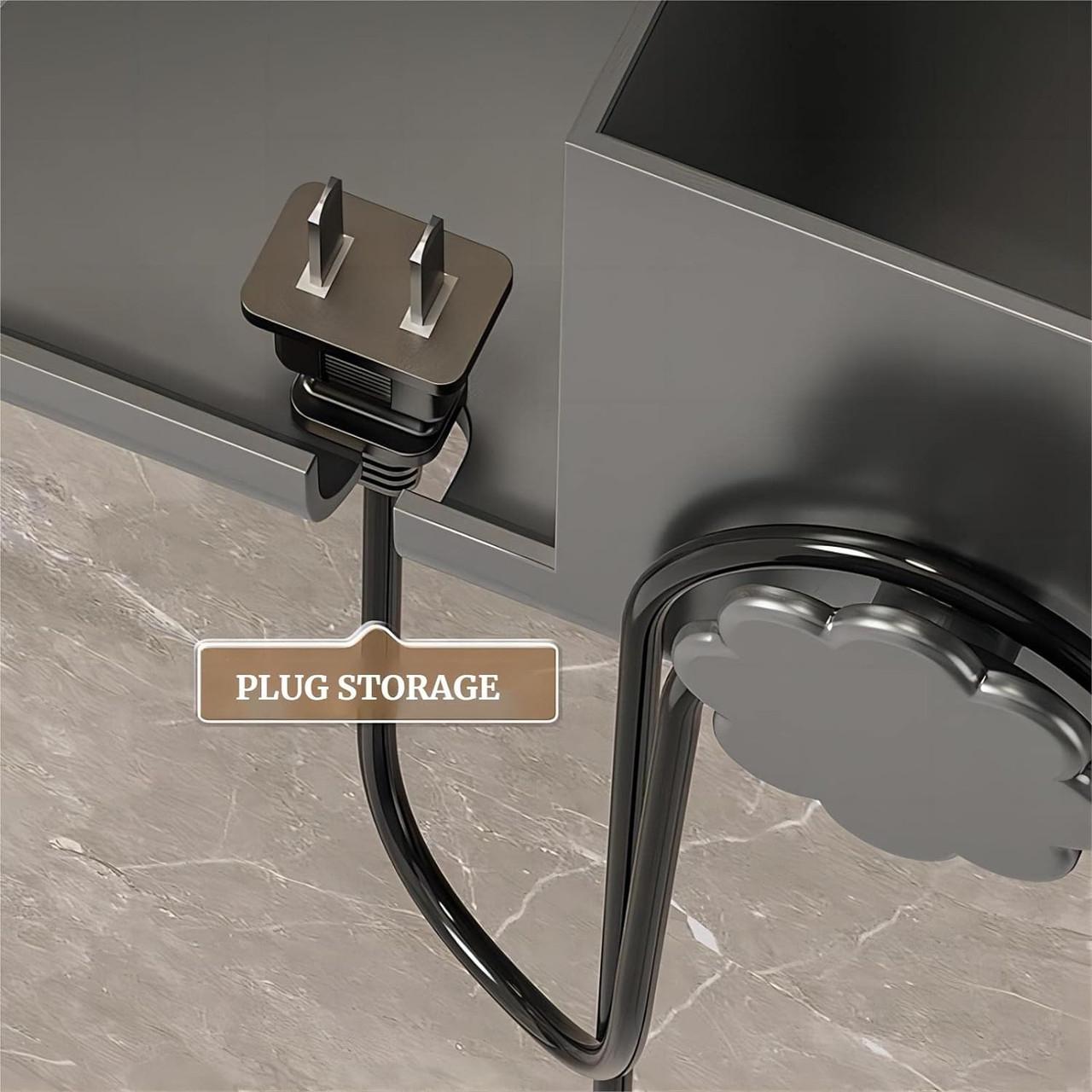 Держатель для фена Storage Shelf настенный с органайзером (AND-74-20-50) - фото 6 Держатель для фена Storage Shelf настенный с органайзером (AND-74-20-50) - фото 6