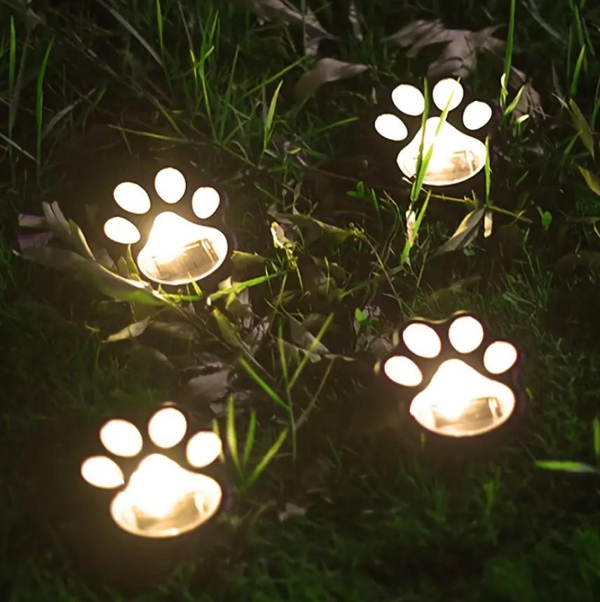 Набір ліхтарів на сонячній батареї Лапки вуличні 4 шт. Теплий білий (MX-00009033) - фото 9 Набір ліхтарів на сонячній батареї Лапки вуличні 4 шт. Теплий білий (MX-00009033) - фото 9