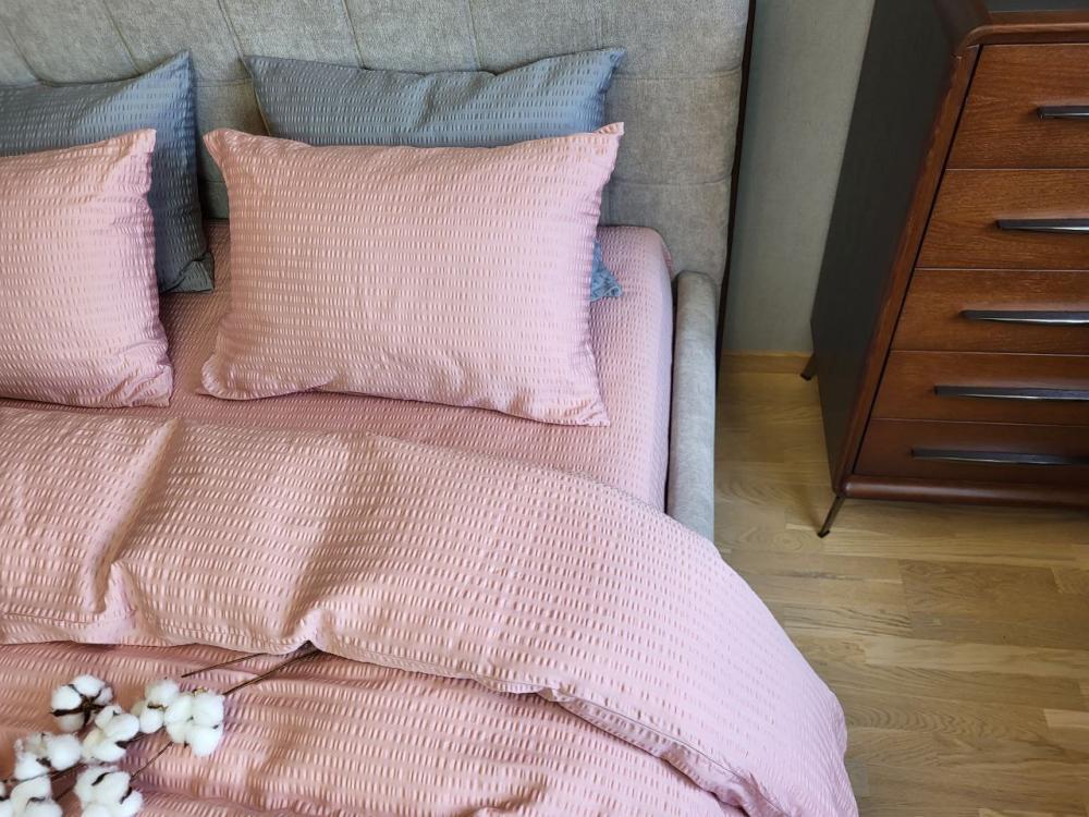 Комплект постельного белья Кис S2013 сатин Premium Gofre семейный/наволочки 50х70/70х70 см (6483) - фото 6