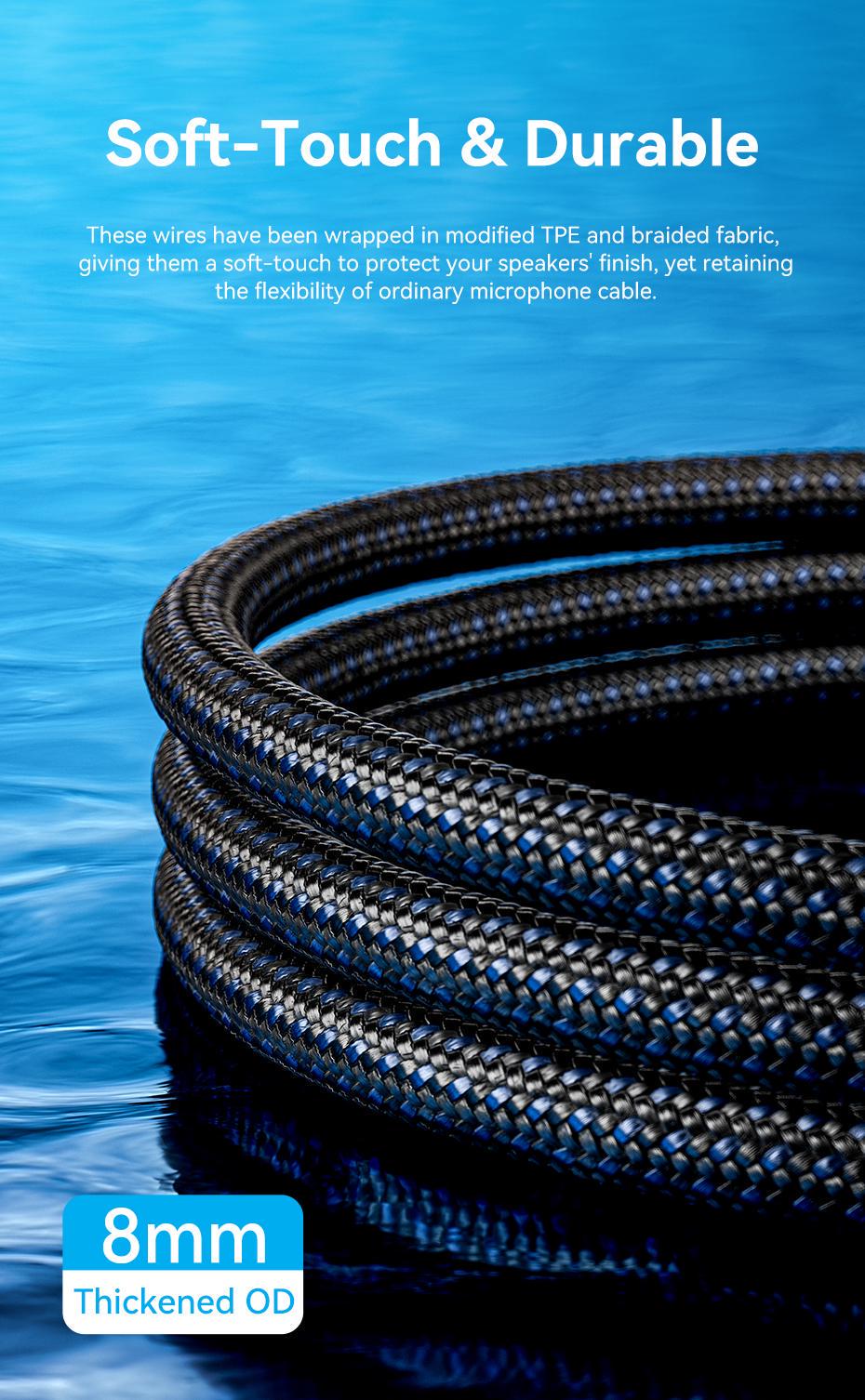 Кабель мікрофонний Vention XLR 5 м Балансний посріблена мідь OFC потрійне екранування 5 м Синій (BLALJ) - фото 8 Кабель мікрофонний Vention XLR 5 м Балансний посріблена мідь OFC потрійне екранування 5 м Синій (BLALJ) - фото 8