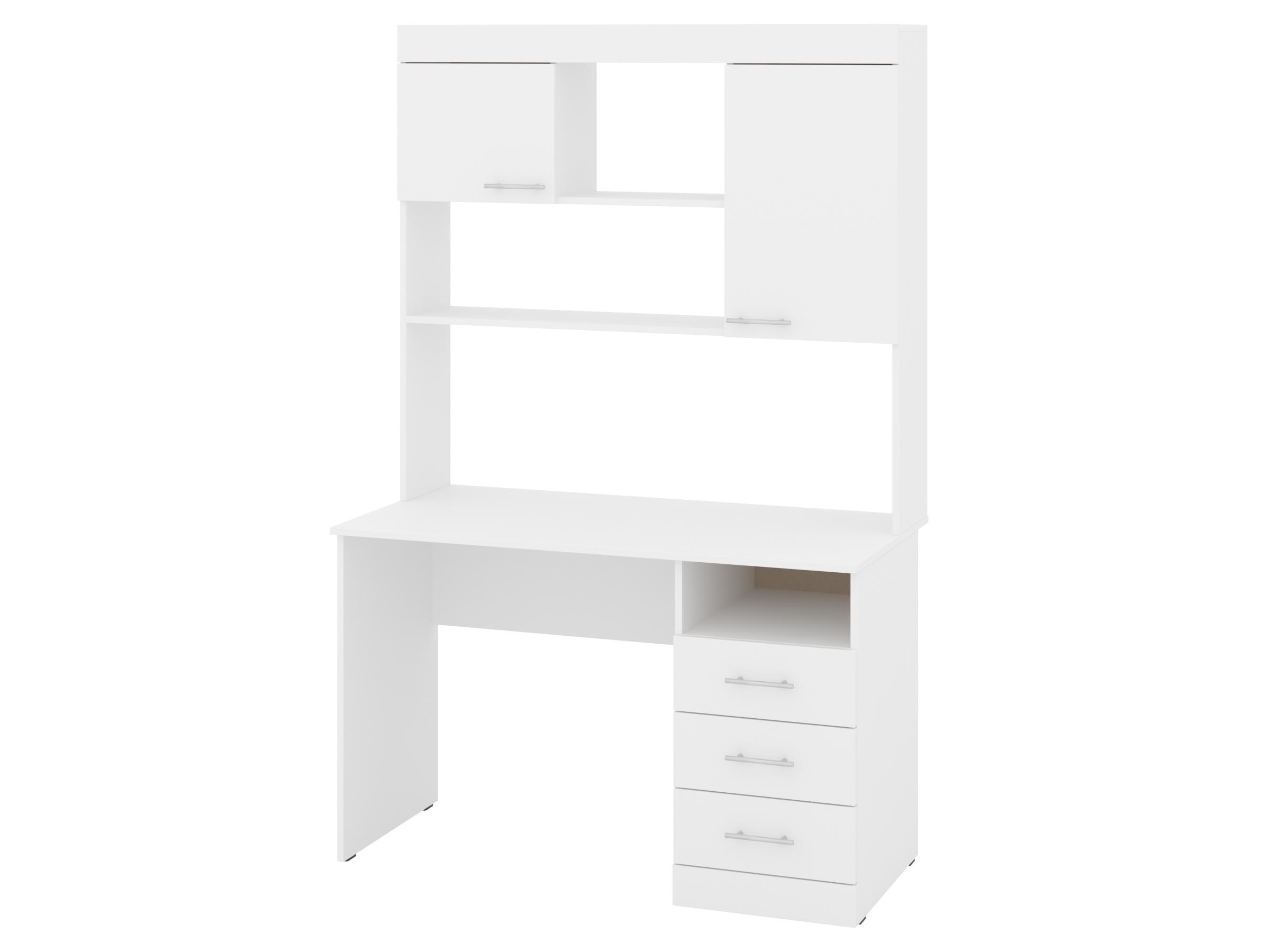 Письменный стол PEHOTIN Альтаир 120х60х75/186,5 см Белый (PN-101232)