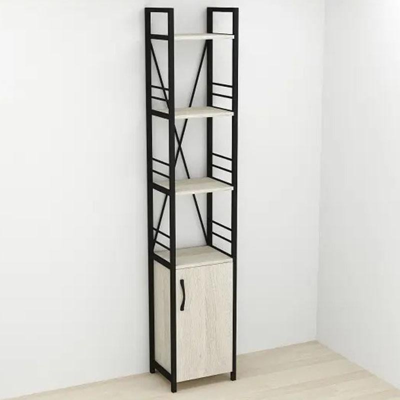 Етажерка Ferrum-decor Конект 4/34 з тумбою ДСП 179x34x28 см Чорний/Сонома (FRD-104466) - фото 2