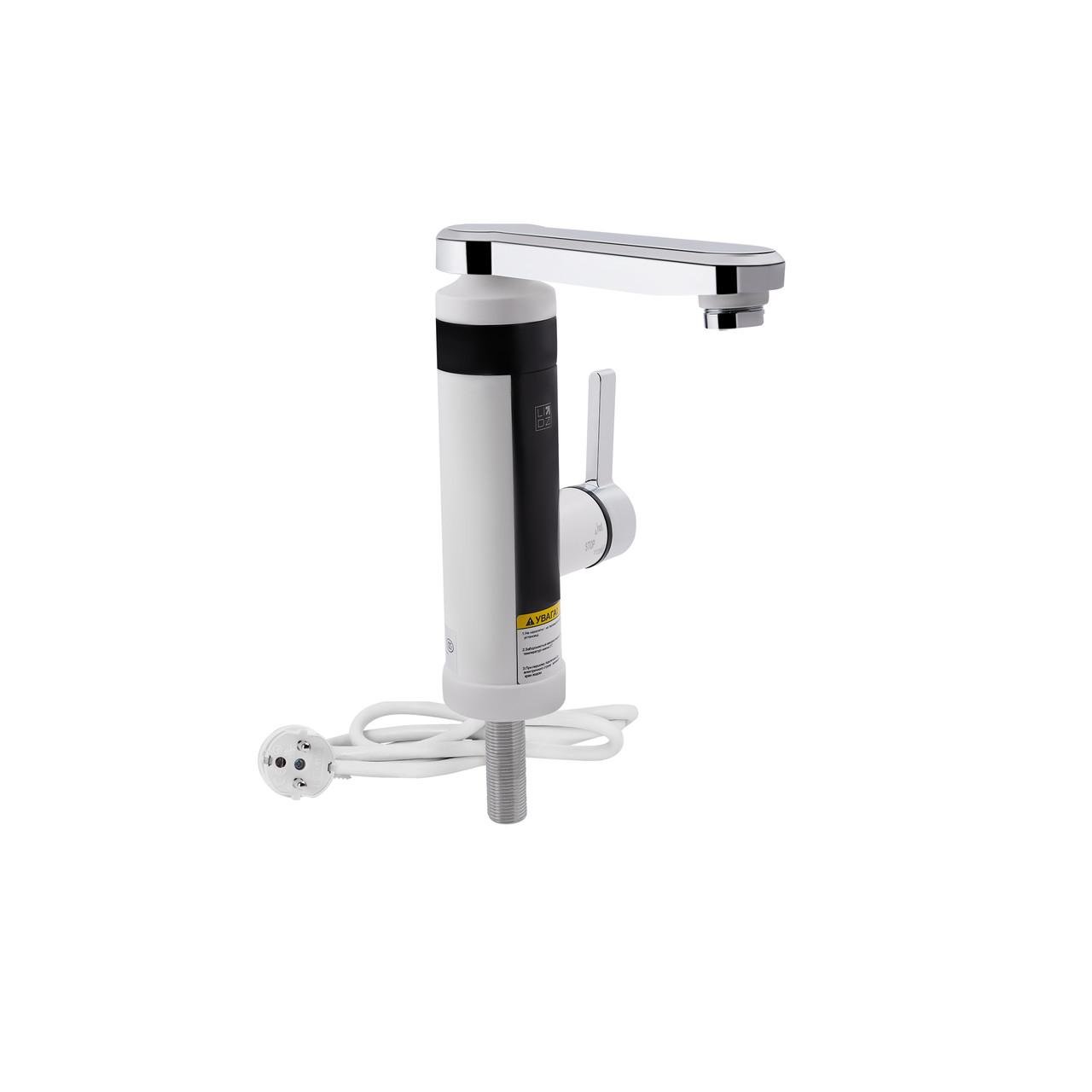 Проточный кран-водонагреватель кухонный Lidz Warm 061 White/Chrome (LDWAR061WCR35431)