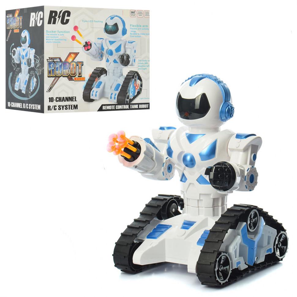 Интерактивная игрушка SUNROZ RC Tank Robot робот-танк на радиоуправлении Бело-Голубой (SUN2264) Интерактивная игрушка SUNROZ RC Tank Robot робот-танк на радиоуправлении Бело-Голубой (SUN2264)