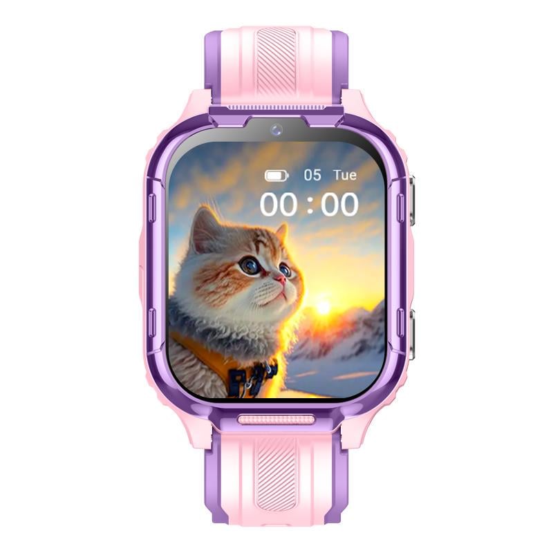 Смарт годинник дитячий D55 GPS SIM-картою Wi-Fi Android 8.1 16 ГБ SOS 4G Рожевий (31180254) - фото 2 Смарт годинник дитячий D55 GPS SIM-картою Wi-Fi Android 8.1 16 ГБ SOS 4G Рожевий (31180254) - фото 2