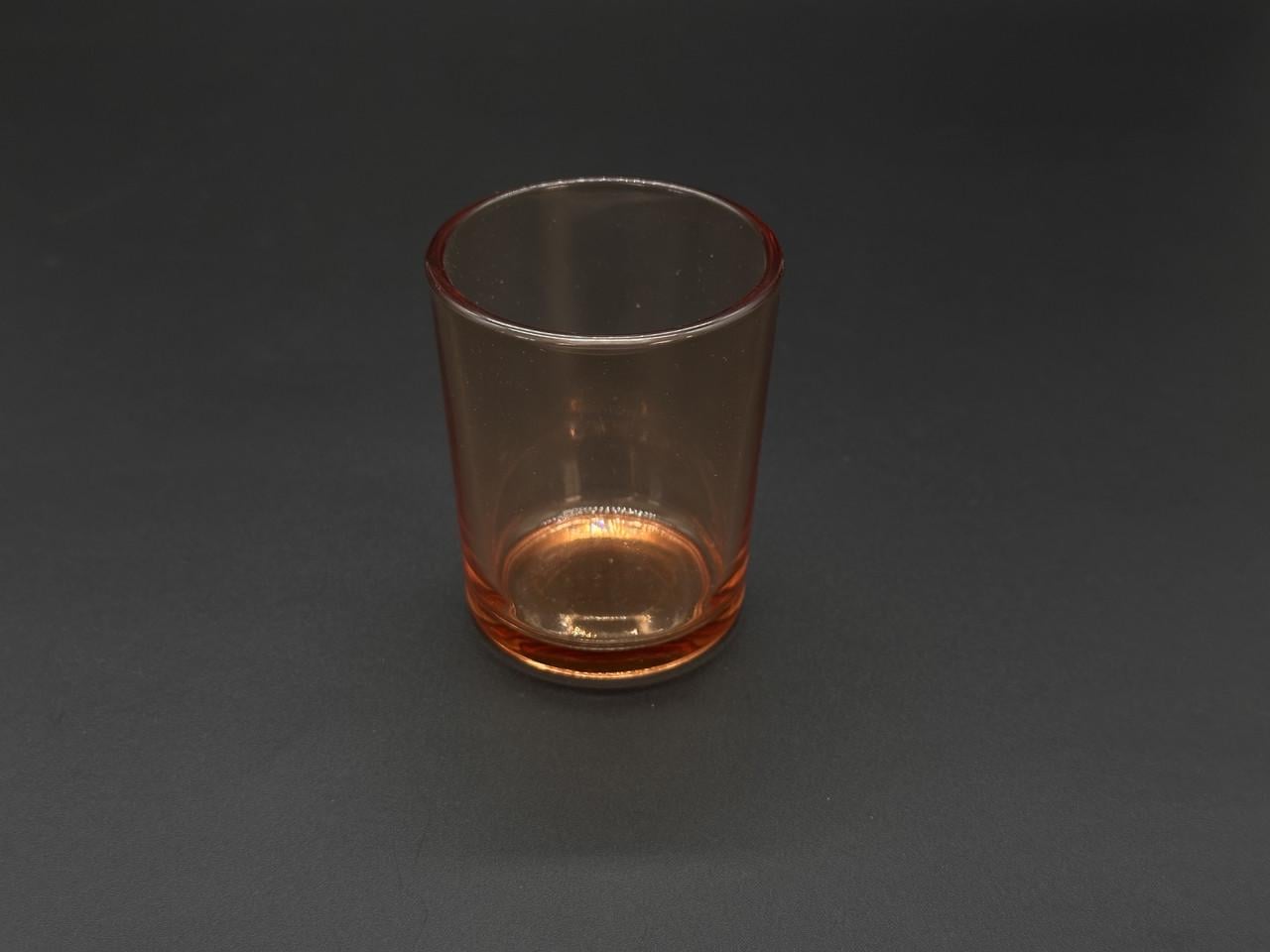 Баночка скляна для свічок 6,5х5,5 см 90 мл Червоний (STN-03)