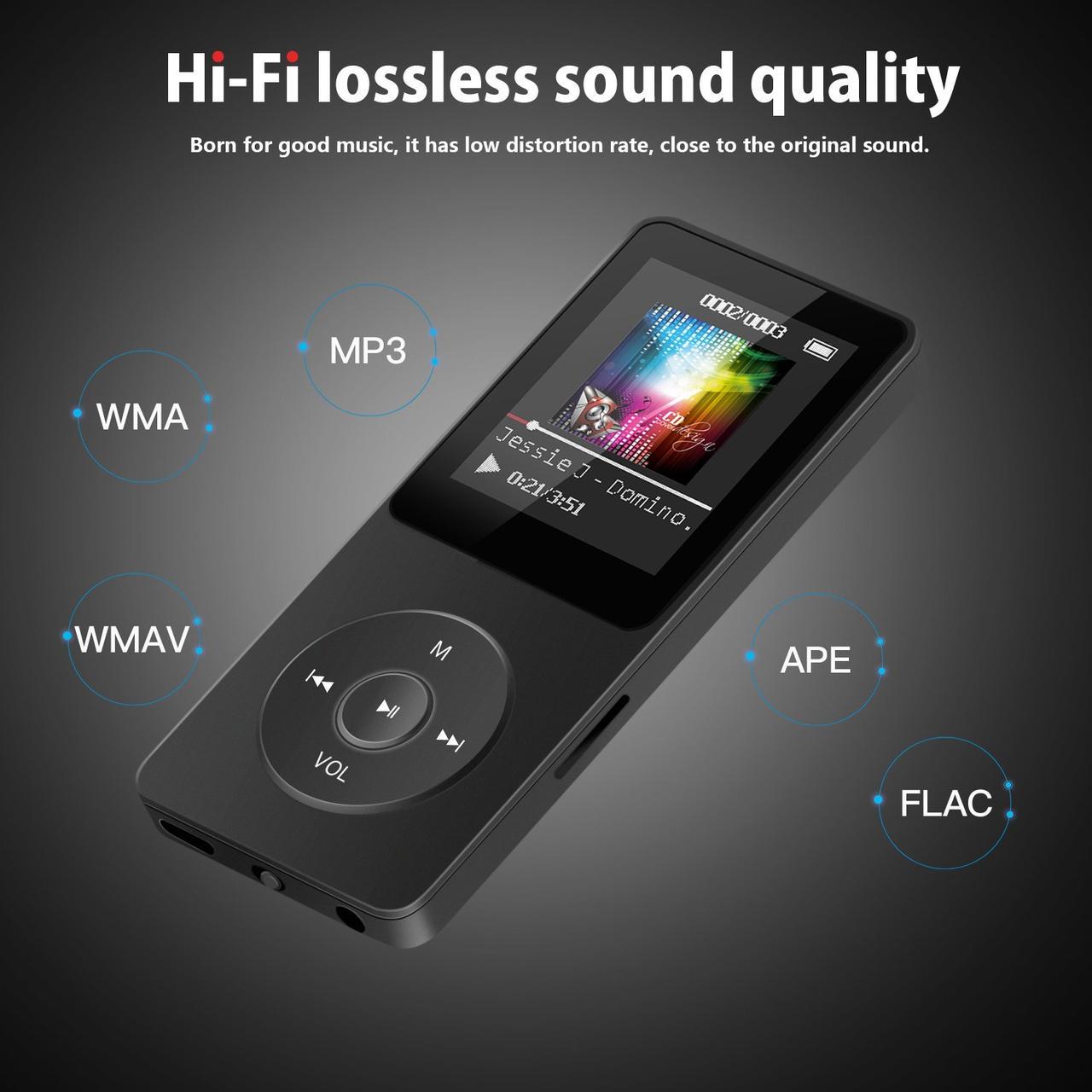 MP3-плеер X02 Hi-Fi 4Gb с FM-радио и диктофоном Black - фото 5