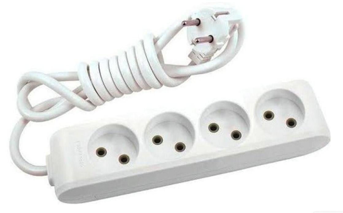 Подовжувач Panasonic WLTB02422GR-UA X-tendia 4 гнізда 2 м з захистними шторками Сірий