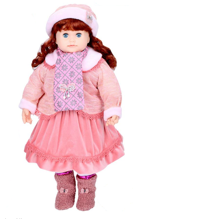 Кукла мягкая Соломия интерактивная 100 фраз подвижная/закрывает глаза/озвучка на украинском 56 см (M 5752 I UA)