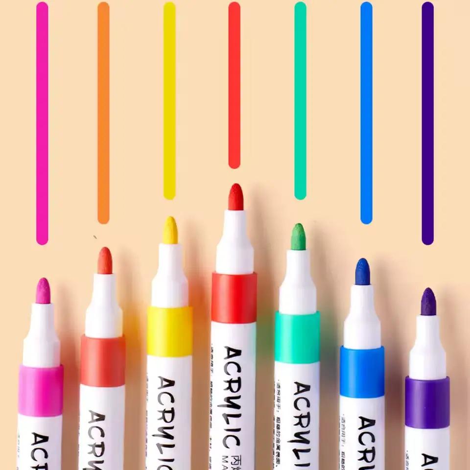 Набор акриловых маркеров 36 цветов для художественного творчества для раскрасок - фото 6