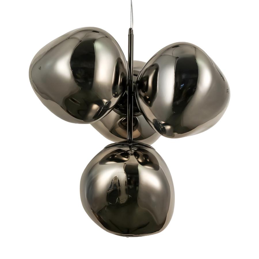 Люстра підвісна 793CH01-4 SMGY 280 E27 з 4 незвичайними плафонами Чорний/Хром - фото 2 Люстра підвісна 793CH01-4 SMGY 280 E27 з 4 незвичайними плафонами Чорний/Хром - фото 2