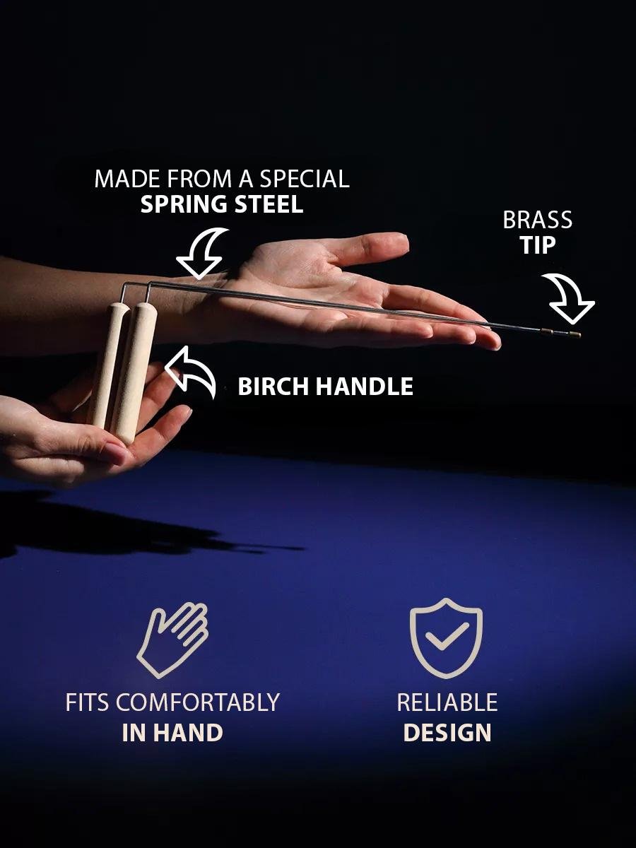 Біолокаційна рамка з нержавіючої сталі пряма для пошуку води 2 шт. - фото 6 Біолокаційна рамка з нержавіючої сталі пряма для пошуку води 2 шт. - фото 6