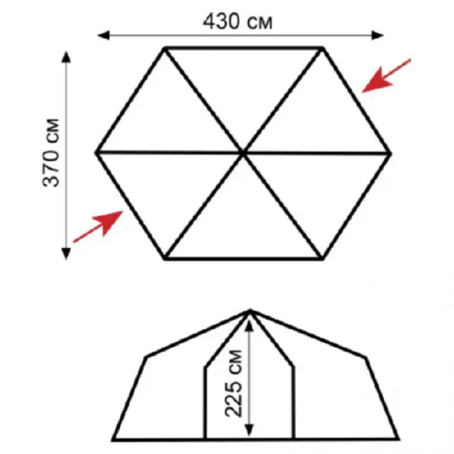 Шатер Tramp Mosquito Lux v2 430х370х225 см 13,4 кг - фото 2