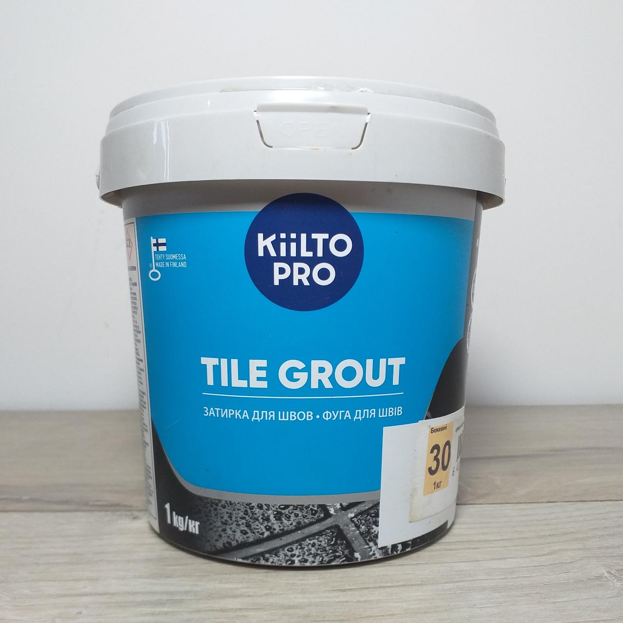 Фуга для швів Kiilto Pro №30 цементна 1 кг Бежевий (X-773)