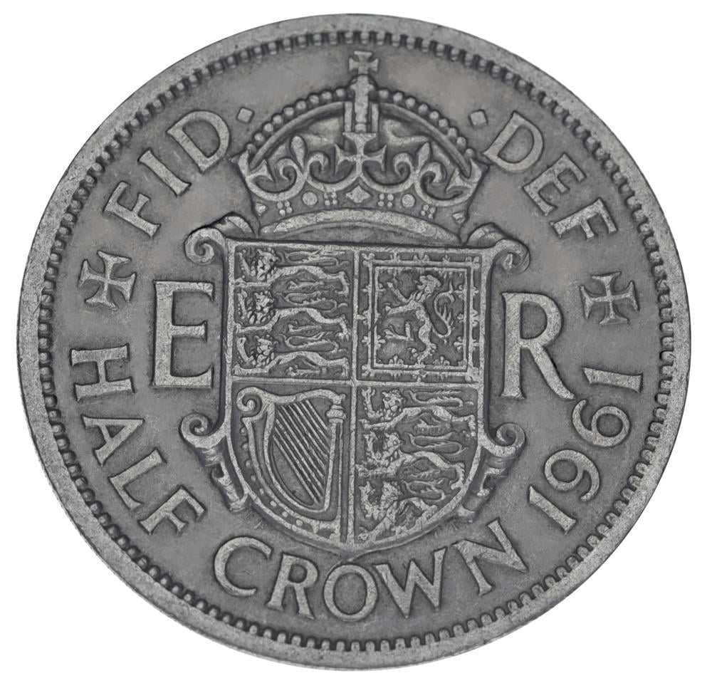 Колекційна монета Великобританія 1/2 крони 1961 F-VF Half Crown (15390983)