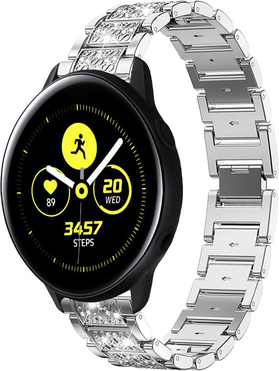 Браслет металлический Glam для Galaxy Watch Active Silver (32796-59)