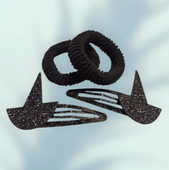 Заколки на Хелловін з резинками One size Чорний (703123) - фото 3 Заколки на Хелловін з резинками One size Чорний (703123) - фото 3