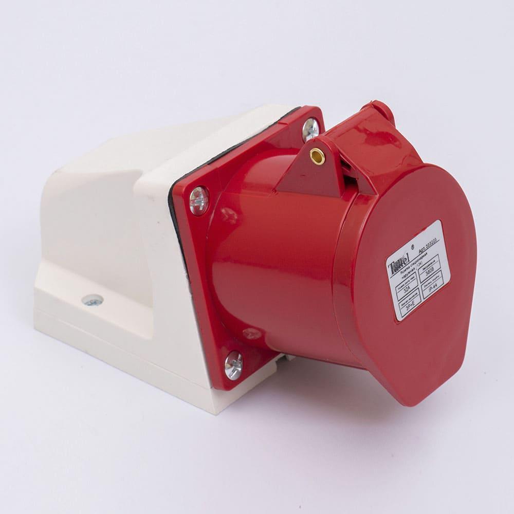 Розетка силовая TAKEL стационарная 124 3P+PE 32A 380V IP44 (29177565)
