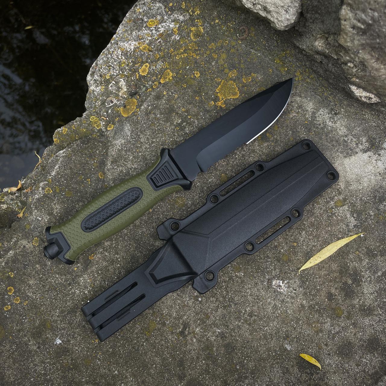 Нож серейтор 2918B Олива (2326282041) - фото 2 Нож серейтор 2918B Олива (2326282041) - фото 2