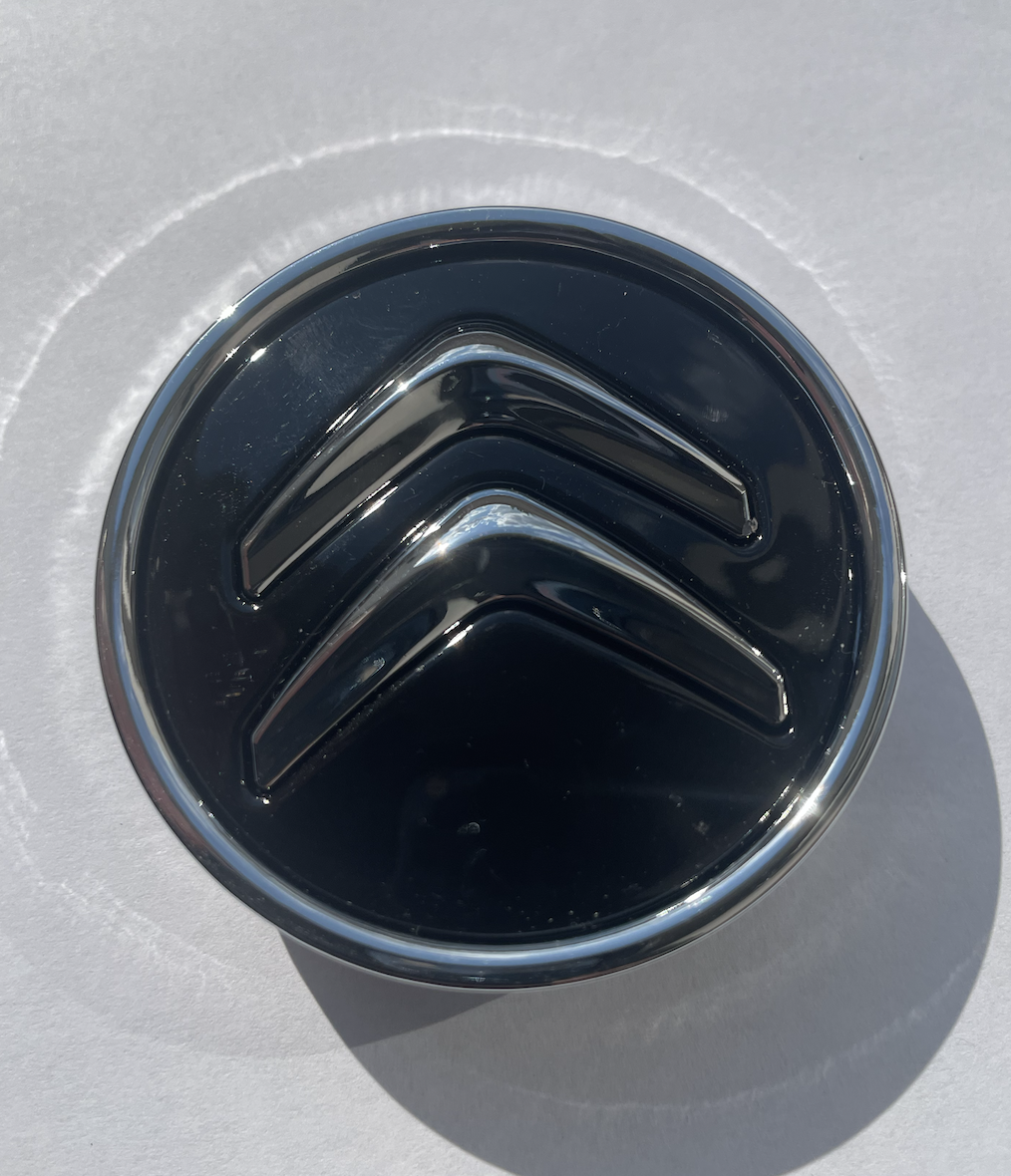 Заглушки дисков Citroen 60 мм Черный/Хром (26551577)