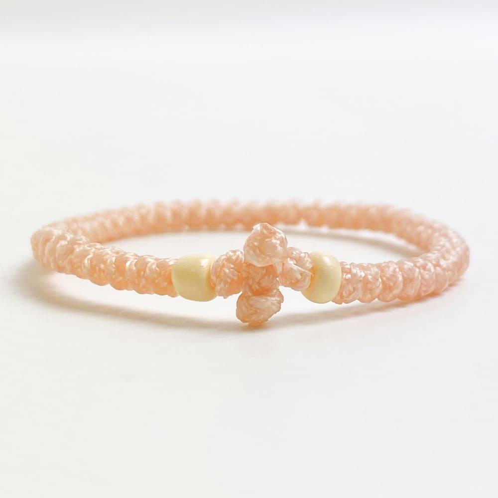 Браслет Греческий Комбоскини Персиковый (8510)