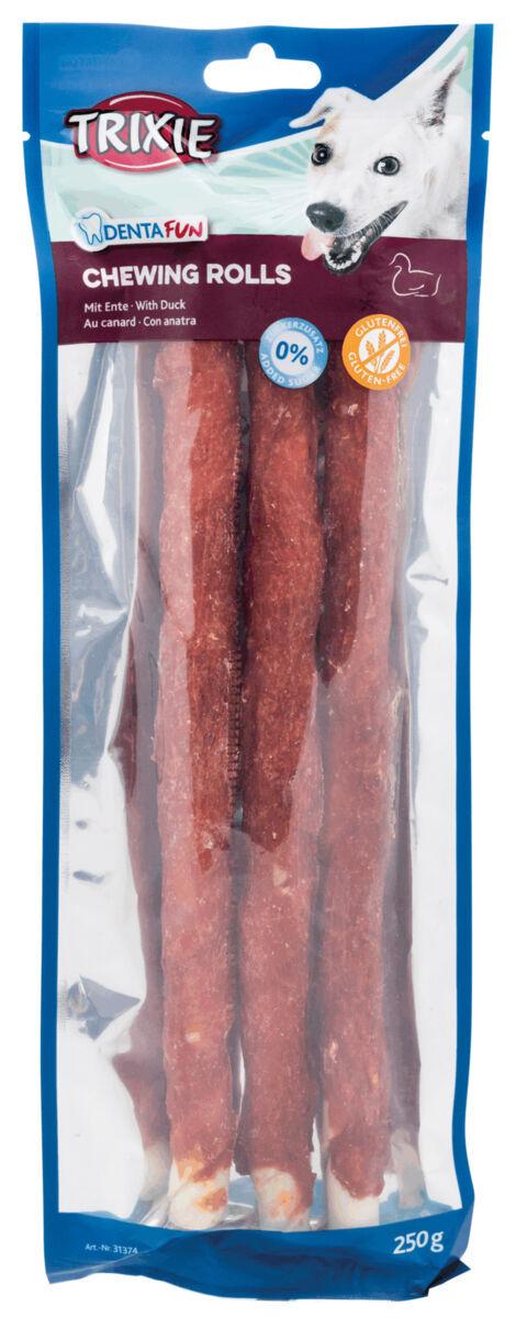 Лакомство для собак Trixie Denta Fun Палочка для чистки зубов с уткой 28 см 250 г 3 шт./уп. (1789920258)