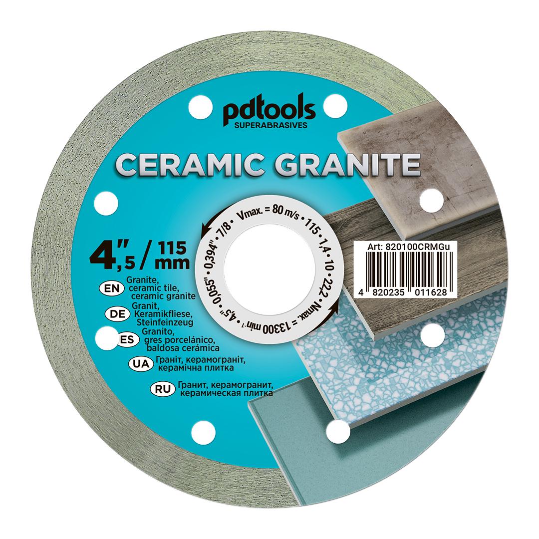 Круг алмазний вiдрiзний PDTools СERAMIC GRANITE 1A1R 115 для ручного інструменту (37772301)